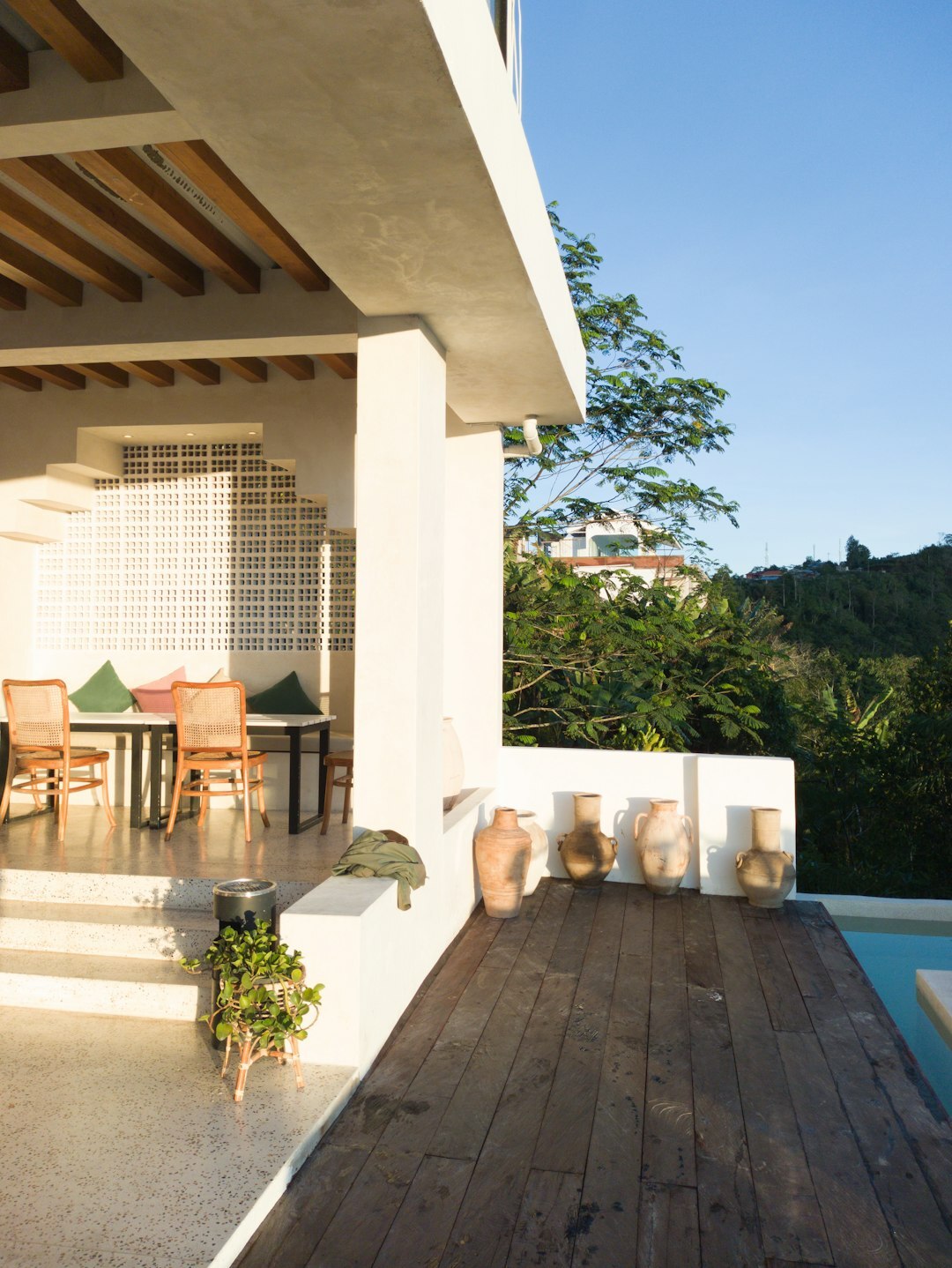luxury outdoor terrace